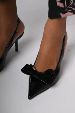 Décolleté slingback con fiocco