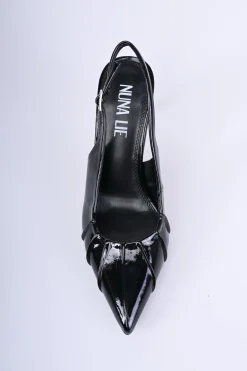 Décolleté slingback con nervature