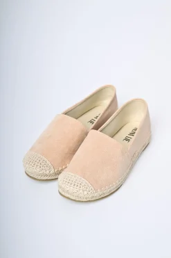 Espadrillas flat in velour