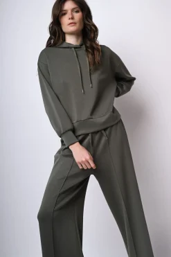 Felpa loose-fit con cappuccio