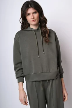 Felpa loose-fit con cappuccio