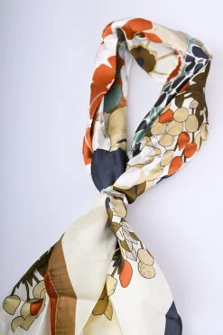 Foulard a stampa floreale
