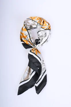 Foulard a stampa floreale