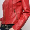 Giacca in similpelle con zip