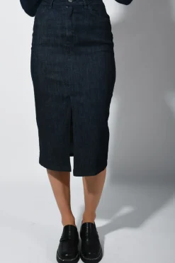 Gonna a tubino in denim