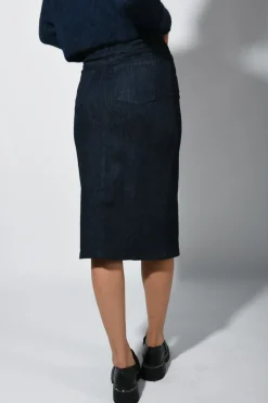 Gonna a tubino in denim