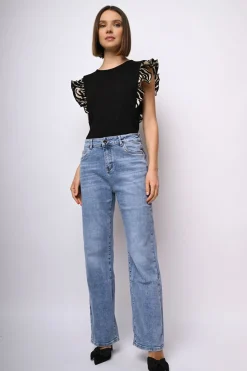 Jeans a gamba dritta
