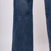 Jeans palazzo con strass