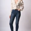 Jeans skinny con bottoni