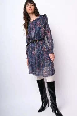 Mini abito a stampa paisley