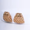 Orecchini geometrici con perline