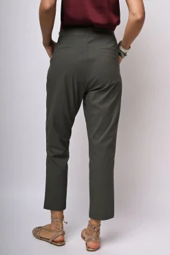 Pantaloni a gamba dritta misto viscosa