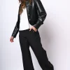 Pantaloni a ponte con bottoni gioiello