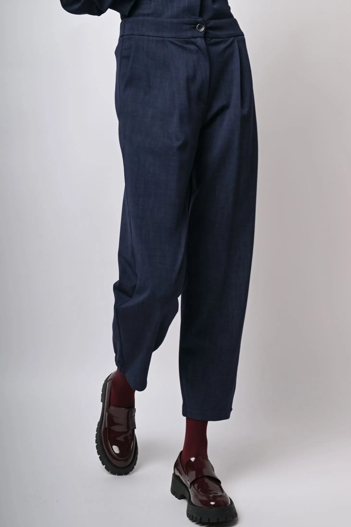 Pantaloni baggy misto viscosa