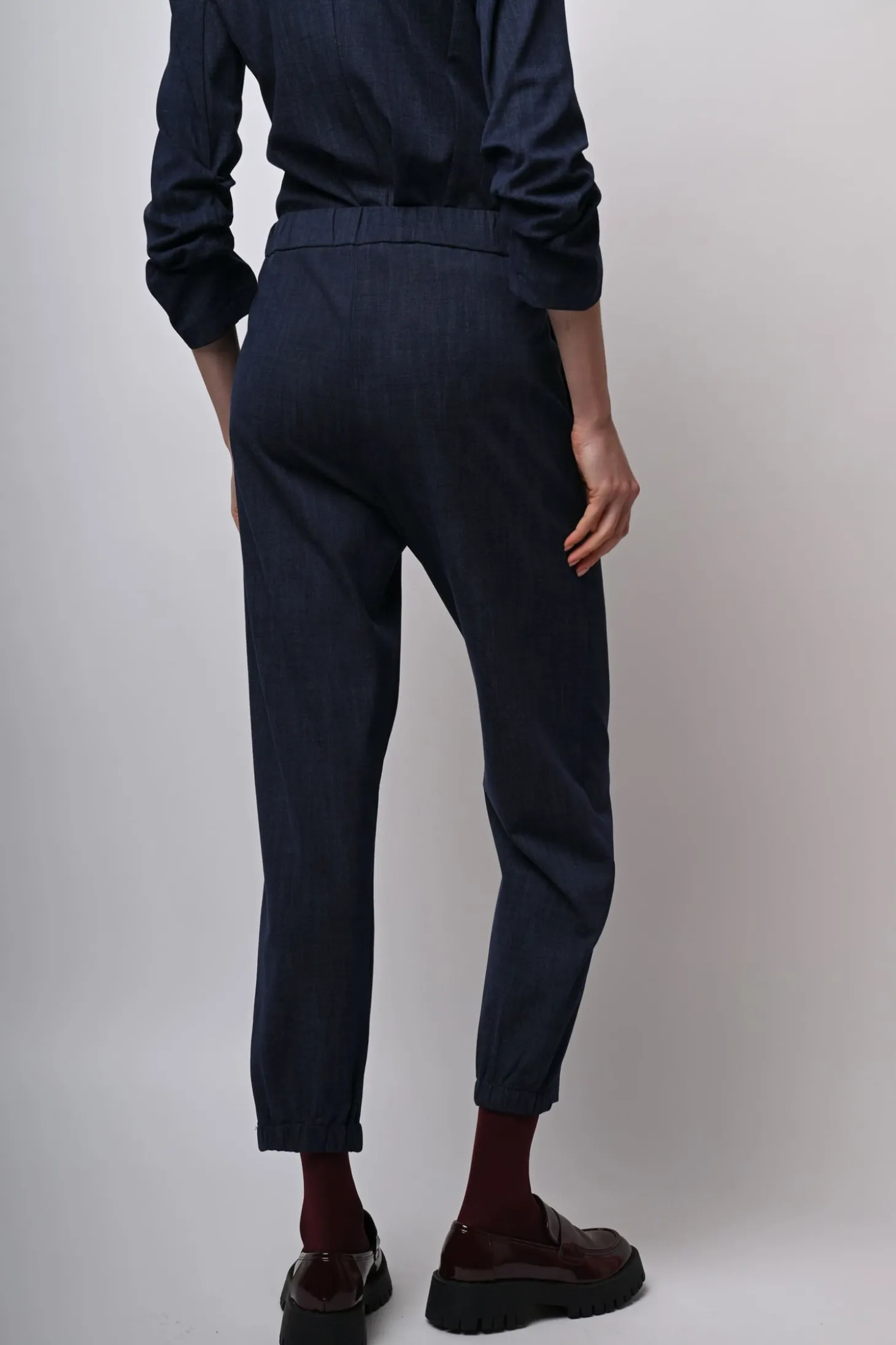 Pantaloni baggy misto viscosa