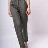Pantaloni chino con risvolto
