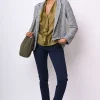 Pantaloni chino con rouches