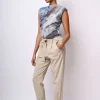 Pantaloni con cintura da annodare