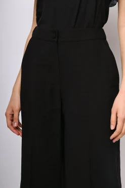 Pantaloni crop misto viscosa