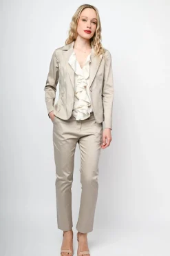 Pantaloni in cotone stretch
