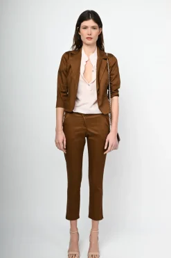 Pantaloni in raso di cotone