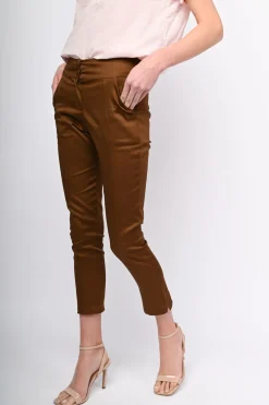 Pantaloni in raso di cotone