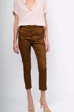 Pantaloni in raso di cotone