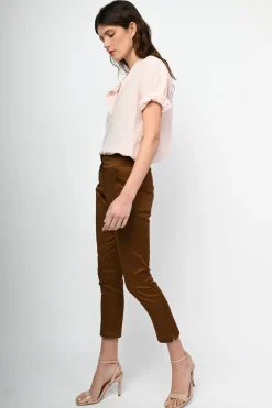 Pantaloni in raso di cotone