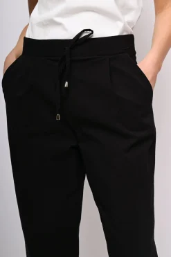 Pantaloni misto viscosa con coulisse