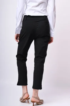 Pantaloni misto viscosa con spacchetti