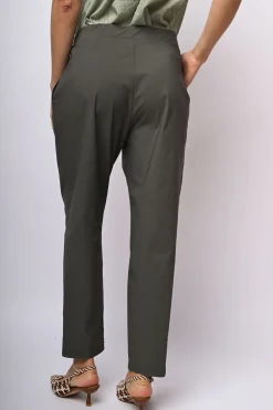 Pantaloni misto viscosa con coulisse