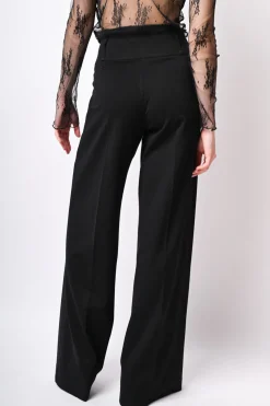 Pantaloni palazzo con bottoni