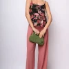 Pantaloni palazzo con passanti per cintura