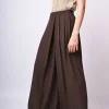 Pantaloni palazzo con pieghe