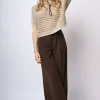 Pantaloni palazzo con pieghe
