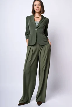 Pantaloni palazzo con pieghe