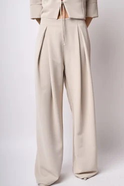 Pantaloni palazzo con pieghe