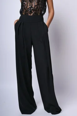 Pantaloni palazzo con pieghe