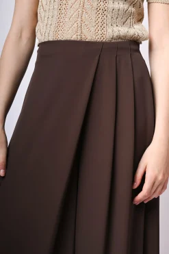 Pantaloni palazzo con pieghe