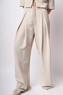 Pantaloni palazzo con pieghe