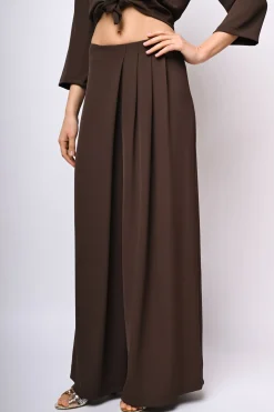 Pantaloni palazzo con pieghe