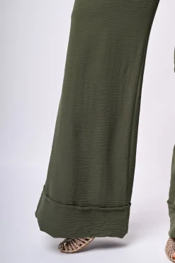 Pantaloni palazzo con pieghe