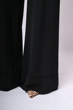 Pantaloni palazzo con pieghe