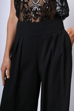Pantaloni palazzo con pieghe