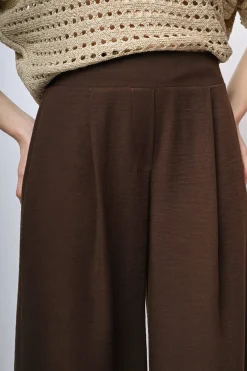 Pantaloni palazzo con pieghe