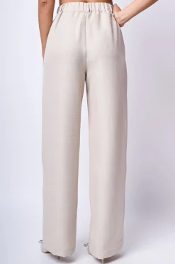 Pantaloni palazzo con piega stirata