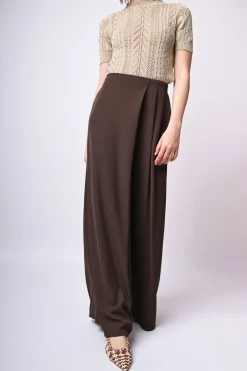 Pantaloni palazzo con pieghe
