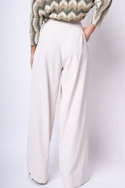 Pantaloni palazzo con pieghe