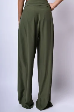 Pantaloni palazzo con pieghe
