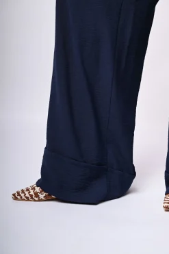 Pantaloni palazzo con pieghe